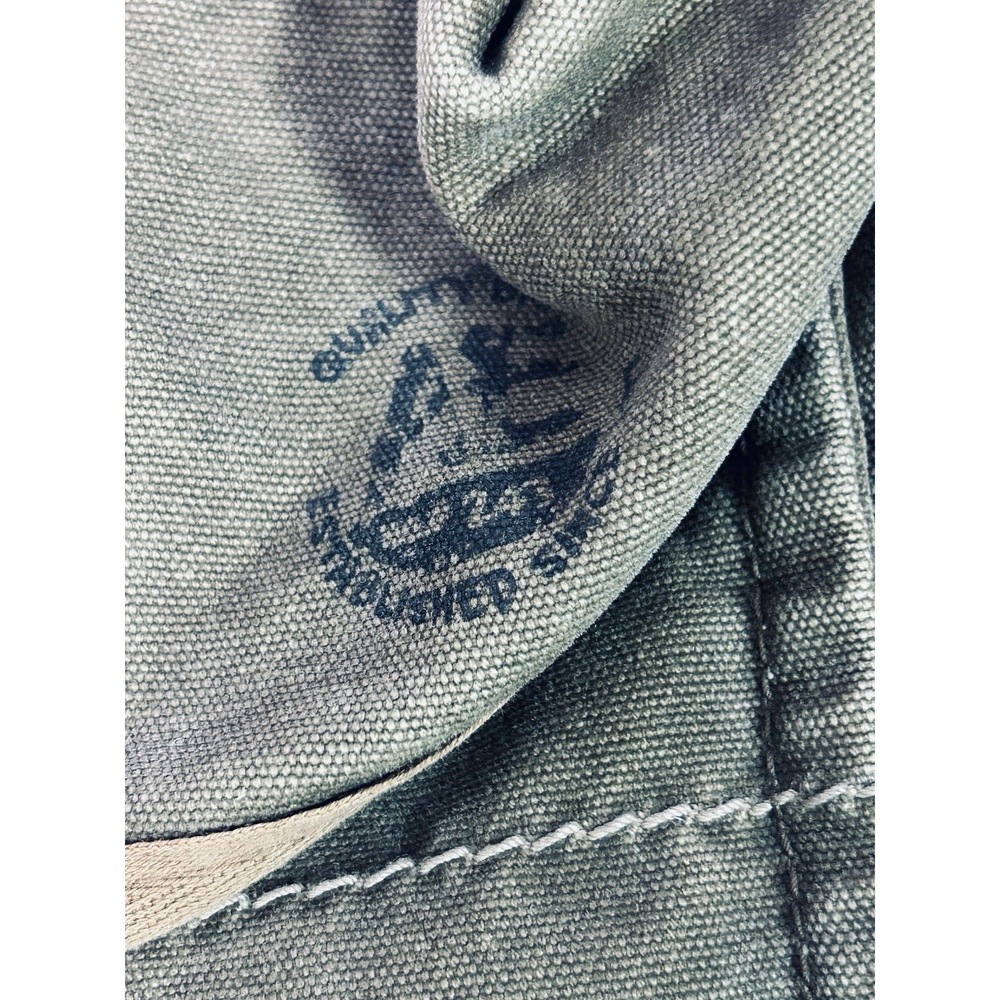 American Eagle Outfitters vintage military-style canvas messenger bag Army Style - Picture 2 of 10